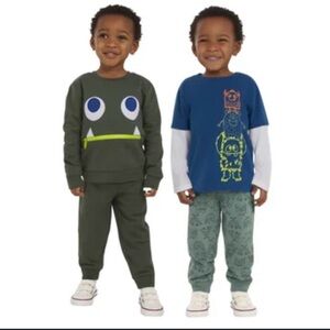 KoalaKids 4-Piece Set 3t Green Monster